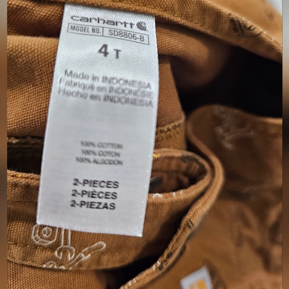 Boys Carhartt Bib Shorts / Size 18 Months - Picture 5 of 5